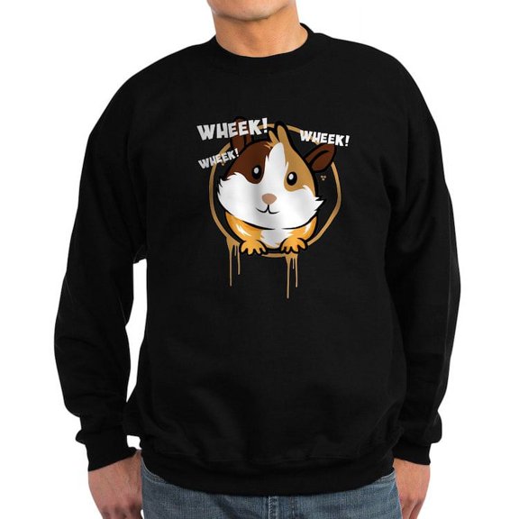 CafePress - Love Guinea Pigs Wheek Love This Graphi Sweatshirt - Classic Crew Neck Sweatshirt