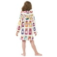thumbnail image 7 of FORMRS Niños Bathrobe Unisex Hooded Robe Soft Plush Pajamas Sleepwear, Size 2-3T, Colorful Jam, 7 of 7