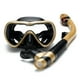 thumbnail image 1 of Tubo de snorkel Juego de esnórquel a prueba de fugas Gafas de esnórquel para natación antivaho Gafas con tubo de esnórquel seco para respirar fácil para esnórquel Natación Buceo, 1 of 7