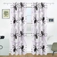 thumbnail image 3 of Coolnut Spiders On Webs Pattern Thermal Insulated Blackout Grommet Printed Window Curtain - 84x55 in - 100% Polyester 2 Panels, 3 of 5