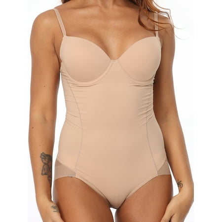 

COMFREE Women s Waist Trainer Bodysuit Full Body Shaper Tummy Control Faja Compression Slim Corset Shapewear Girdles