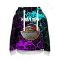 thumbnail image 5 of Sudadera con capucha 3D de Disney Baby Yoda para niños y niñas, bonita y moderna, informal, para hombre y mujer, regalos de Navidad, 5 of 5