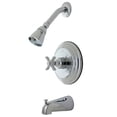 thumbnail image 1 of Kingston Brass KB2631ZX Tub/Shower Faucet, Polished Chrome, 1 of 2