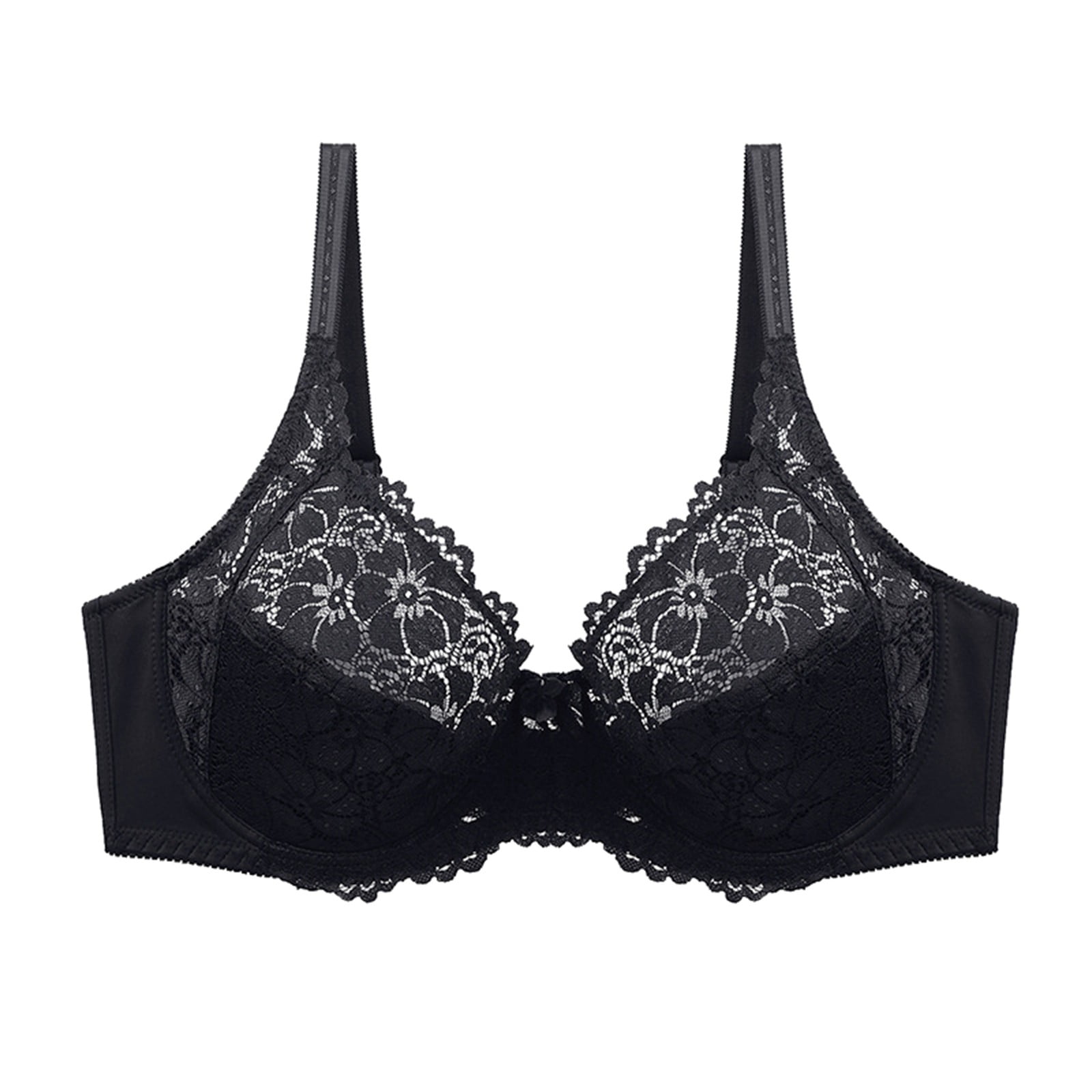 Buy LYCKA LKS2007-LYCKA Lady Sexy Lace Bra-Black in Black 2024