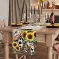 thumbnail image 2 of Table Runners 72 Inches Long Dress Scarves, Farmhouse Sunflowers Farmhouse Kitchen Table Runner, Coffee Tablerunners, Western Star Country Bird Pine Cone 16x72 Inch, 2 of 9
