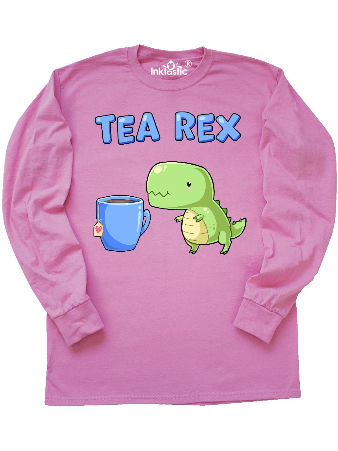 Inktastic Tea Rex Cute Green Dinosaur 
