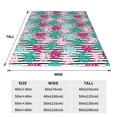 thumbnail image 3 of Bingfone Tropical Leaves Print Flannel Fleece Blanket Throw Blanket for Bed,Sofa,Couch,Travel,Camping(50"x40" ), 3 of 8