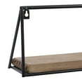 thumbnail image 6 of DecMode 24",19",14"L Metal Industrial Wall Shelf, Black, 3 - Pieces, 6 of 7