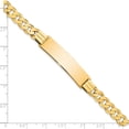thumbnail image 4 of 14K Yellow Gold Curb Link Id Bracelet (7 X 9) Made In United States lid65-7, 4 of 5