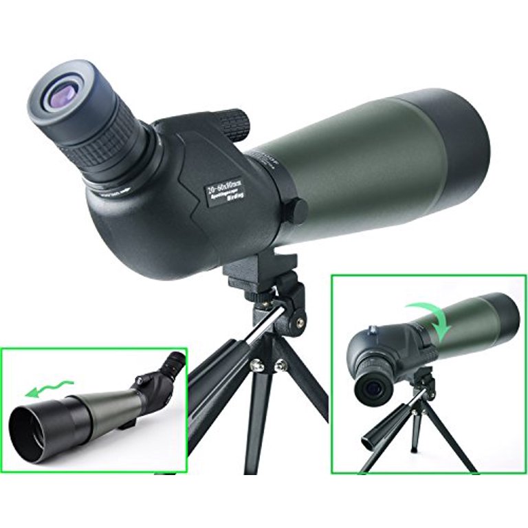 Gosky 20-60 X 80 Porro Prism Spotting Scope- Waterproof Scope for