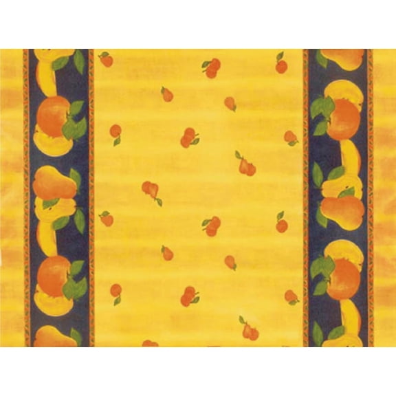 Burlap Fabrics Vinyl with Felt Backing Pears - 54 Inch Wide Durable Sold by the Yard