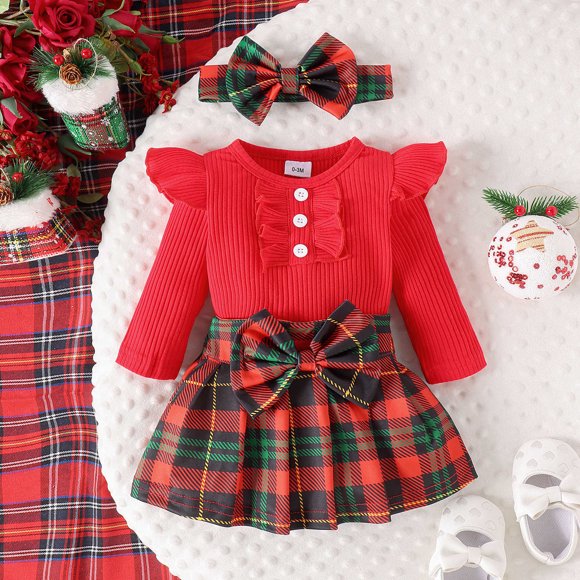 DEXIANG Baby Toddler Boys Girls Long Sleeve Christmas Cartoon Prints Rompers Fall Winter Jumpsuits Outfit Girl for Baby Girl Baby Girl Clothes Bundle Girls Clothes Size 8 Outfits 3 Month Baby Girl