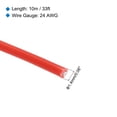 thumbnail image 2 of Uxcell 24AWG Stranded Wire Hookup 10M/33ft Red Electrical Wire UL1007 Spool, 2 of 6