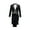 Black, variant on Men's Tailcoat Suit Singles Breasted Dinner Jacket Swallow Formal Tailed Coat Slim Fits Two Piece for Performances Black L