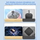 thumbnail image 5 of Micrófono inalámbrico Bluetooth HiFi altavoz portátil de mano de una pieza con 5 modos de luz ambiental para el hogar chico adulto, 5 of 8