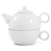 Metropolitan Tea White Ceramic Tea For Me Pot