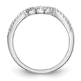 thumbnail image 2 of Solid 14K White Gold Diamond Wedding Band Ring Size 9 (.152 cttw.), 2 of 8