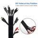 thumbnail image 5 of Fundas para Gestión de Cables Yuxing Protector de Cables Ajustable Negro 50 x 10.5 cm, 5 of 5