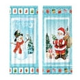 thumbnail image 2 of Oliegs Rideaux Imprimés des Fêtes 2 Rideaux Plats 2D Imprimés Rouges de Noël avec Flocons de Neige et Branches pour Chambre Salon Fête des Fêtes, 2 of 5