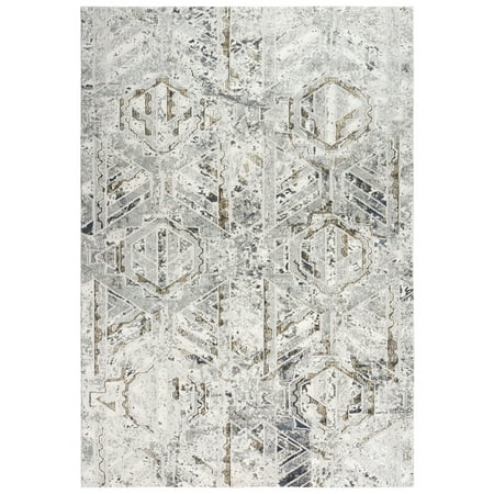 Rizzy Rugs Emerge Area Rug EMG924 Stone/Beige Faded Shaded 7  10  x 9  10  Rectangle Manufacturer: Rizzy Rugs Collection: Emerge Rugs Style: Emerge Rugs: EMG924 Stone/Beige Specs: SyntheticsOrigin: Made in TurkeyThe air of luxury hangs upon Rizzy Home s Chelsea collection. The soft ivory  gray and teal are both modern and timeless  combined with elegant abstract patterns and a very soft feel make a terrific addition to any space. These pieces are machine made in Turkey and feature a 100% super soft polypropylene pile.