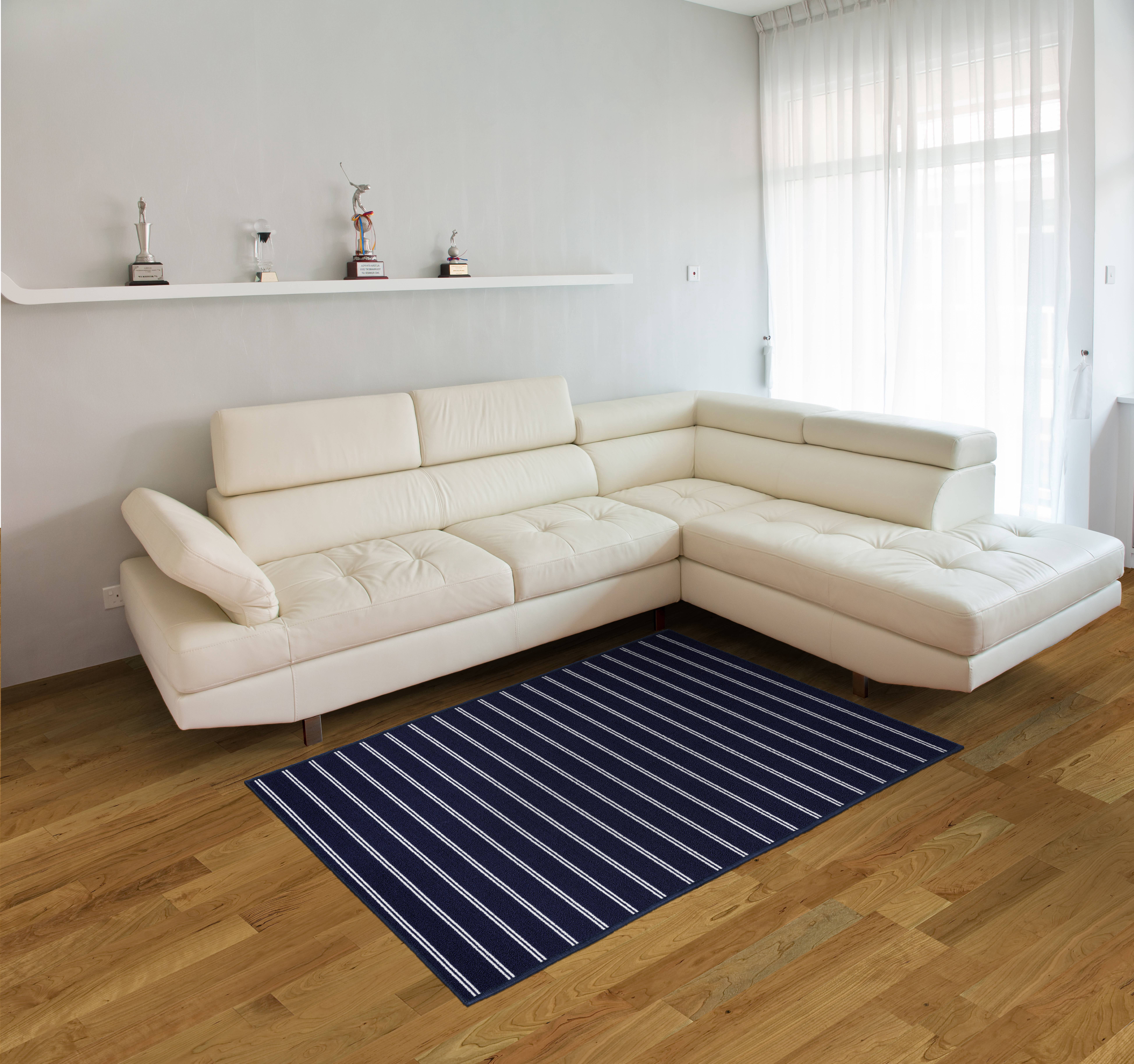 Garland Rug Avery Navy Indoor Area Rug, 4' x 6'