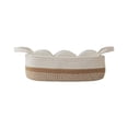 thumbnail image 2 of RRJ Elliptical Bathroom Storage Basket, Cotton Rope Weaving Toilet Tank Top Organizer, Decorative Polyester Storage Bin for Bathroom Counter Table Home Decor, 2 of 6