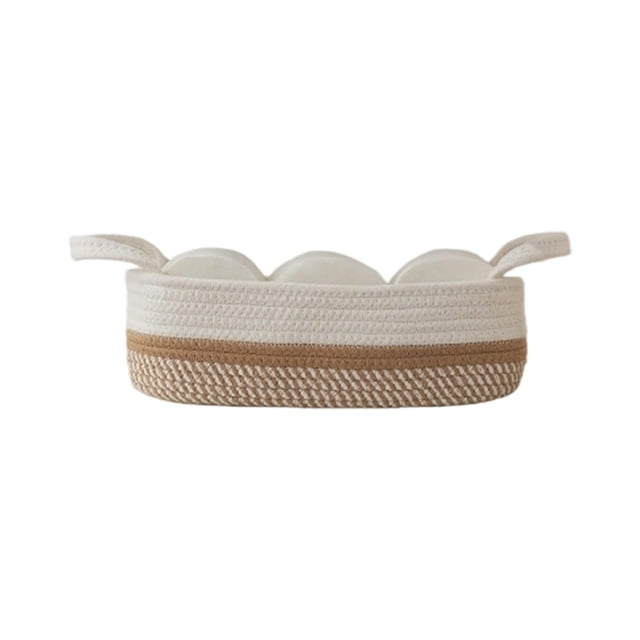 Panier de Rangement Tissé pour Réservoir de Toilette Décoration Maison Polyester Brun 34,3x10cm