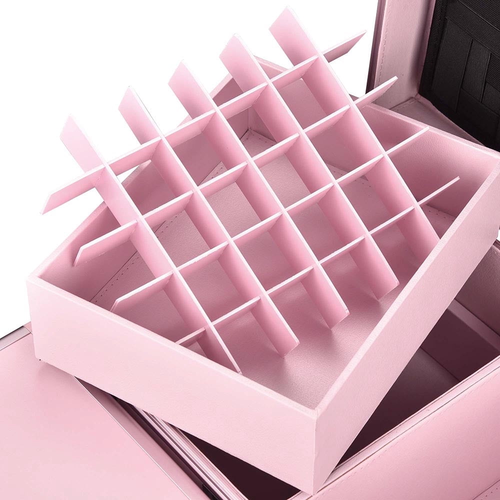 Yescom Byootique Nail Table Makeup Station Speaker Drawers Mirror, Charm ForgetMeNot