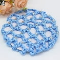 thumbnail image 6 of Jiaroswwei Women Bun Cover Hair Net Ballet Dance Skating Rhinestone Crochet Snood, 6 of 8
