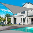 thumbnail image 3 of Tyidzon Triangular Sun Shade Sail 10x10Ft Outdoor Sunscreen Garden Swimming Pool UV Shade Fabric Tarpaulin Sailshade, 3 of 5
