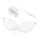 thumbnail image 4 of Accesorios de decoración de alas de ángel, disfraz de ángel para fiesta de cumpleaños, noche de Halloween Blanco 3 Piezas, 4 of 9