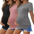 thumbnail image 1 of Camisetas de maternidad Ekouaer para después del embarazo, talla S, 1 of 5