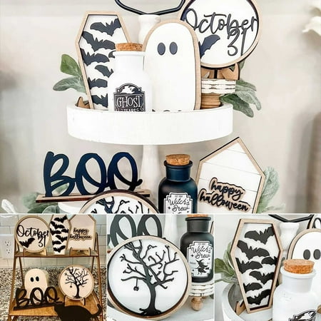 

Centerpieces for Tables Christmas Table Trays Decorative Small Decorative Items for Shelves Kitchen Sign Wooden Desk Tray Coffee Center Sign Tier Tray Stand Bar Tie Shelves