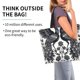 thumbnail image 2 of Fotbe Artistic Black White Peacocks Bolsa Tote Estética de Lona con Estampado para Mujer - Bolsa Reutilizable de Hombro Casual para Vacaciones, Compras, Trabajo y Gimnasio, 2 of 8