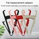 thumbnail image 4 of Soidarity Calibrador de pliegues cutáneos portátil Unidades duales 0-70 mm Probador de grasa corporal Herramienta de medición Suministros para bajar de peso Rojo, 4 of 6
