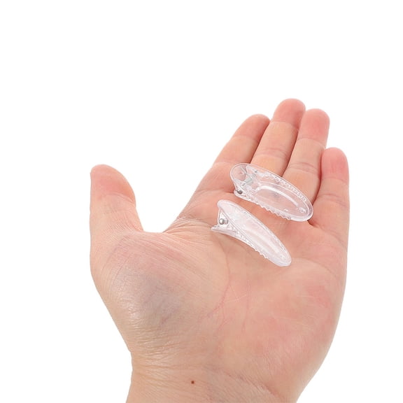 BESTYASH 60Pcs Clear Plastic Side Slide Hair Clips No Slip Alligator Hair Barrettes for Styling