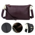 thumbnail image 3 of Genuine leather ladies crossbody bag, fashionable and versatile single shoulder bag-Purple, 3 of 5