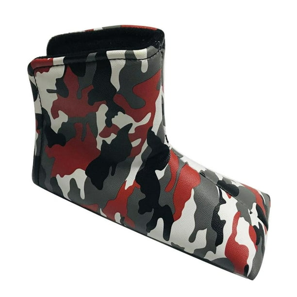 Cubierta de la cabeza del putter de golf Cola Magnético Blade Putters Protector rojo