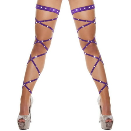 

GuliriFei Women Glitter High Thigh Stockings