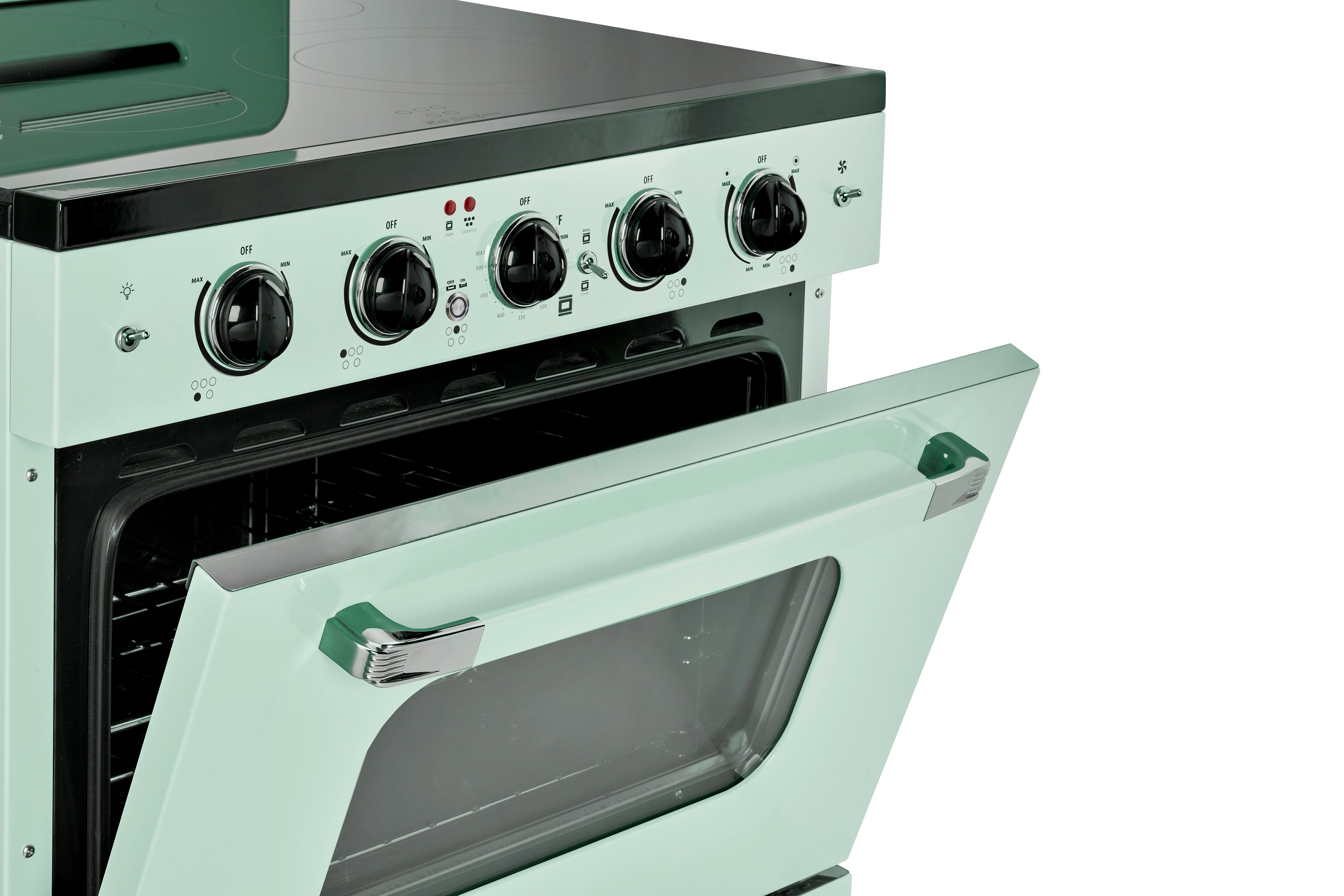 Unique Classic Retro 30" 3.9 cu/ft Freestanding 5-Element Electric Range with Convection Oven