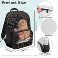 thumbnail image 7 of Pzuqiu Math Capybara Kids Backpack for Back to School Adjustable Padded Straps Large Capacity 17 Inch Elementary Middle School Bookbag for Kids Ages 6-14 Ideal for Daily Use, 7 of 7
