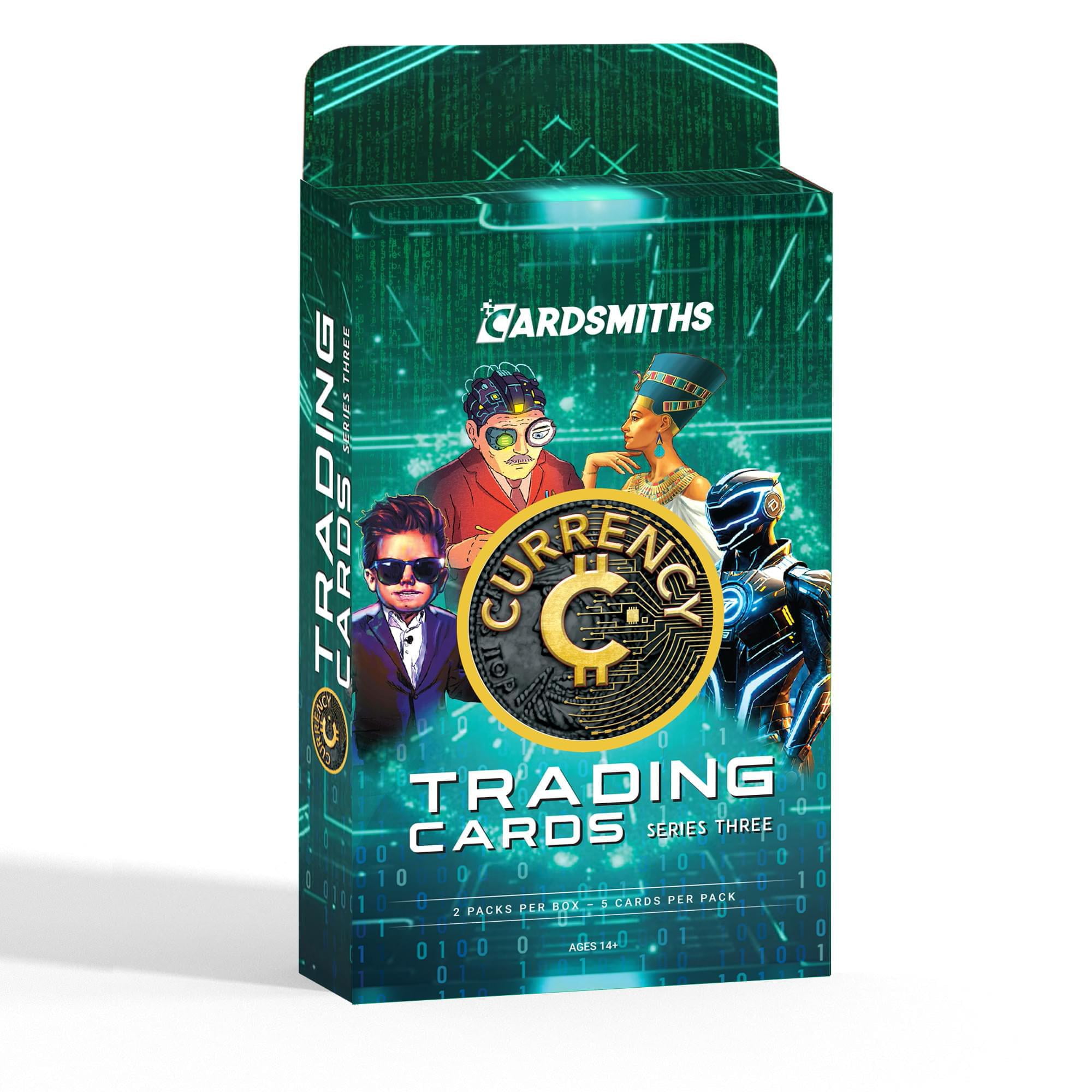 Cardsmiths Currency Series 4 Trading Card Collector Box, 2 Packs, Find Rare Crypto  Cards - Walmart.com