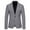 Gray, variant on Odeerbi Blazer for Men Business 2025 Casual Suit Single Breasted Trendy Suit Wool Suit Coat Khaki