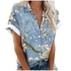 thumbnail image 1 of Mujeres Pantalones Cortos Impresos Blusas de Manga Corta Y Top Regular, Vestido de Moda de Verano Casual para Mujeres, 1 of 5