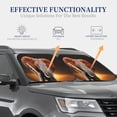 thumbnail image 4 of Xecao Elephant Sunset in Kenya for Foldable Car Sun Shades (2-Pack) offer sun protection with an easy-fold design for convenient windshield shading., 4 of 7