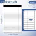 thumbnail image 2 of Bloc de notas Nichela, 5 x 8 cm, 30 hojas, 12 unidades, con rayas universitarias, 2 of 7