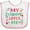 White and Pink, variant on Inktastic My Grammy Loves Me Girls Apparel Girls Baby Bib