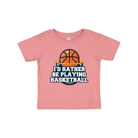 Inktastic I'd Rather Be Playing Basketball Boys or Girls Baby T-Shirt