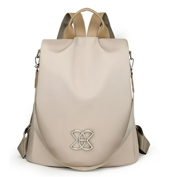 Large Capacity Backpack For Women Stylish Secure Fabric Shoulder Bag Versatile Lightweight