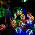thumbnail image 5 of Christmas LED String Lights Moroccan Ball Iron Hollow Small Ball Lights Holiday Outdoor Indoor Decorative Lighting for Party Garden Tree, 5 of 5